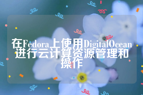 在Fedora上使用DigitalOcean进行云计算资源管理和操作