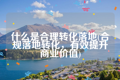 什么是合理转化落地(合规落地转化，有效提升商业价值)