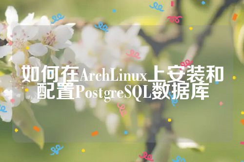 如何在ArchLinux上安装和配置PostgreSQL数据库