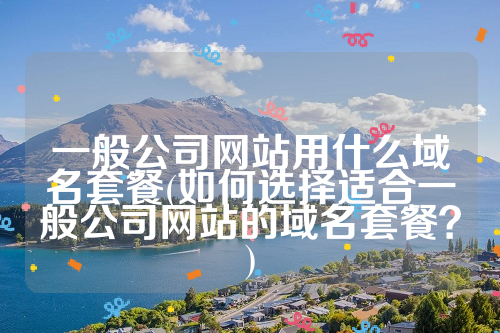 一般公司网站用什么域名套餐(如何选择适合一般公司网站的域名套餐？)