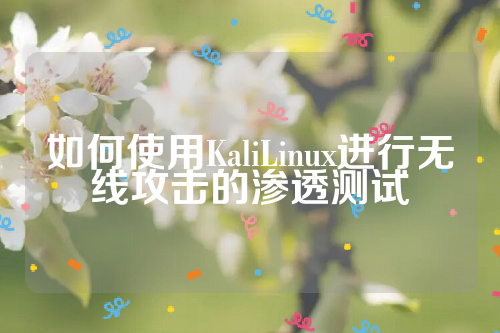 如何使用KaliLinux进行无线攻击的渗透测试