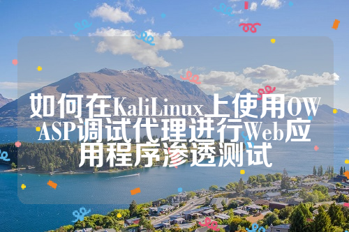 如何在KaliLinux上使用OWASP调试代理进行Web应用程序渗透测试