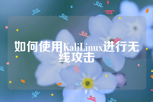 如何使用KaliLinux进行无线攻击