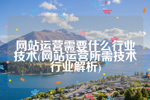 网站运营需要什么行业技术(网站运营所需技术行业解析)