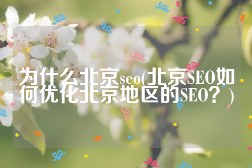 为什么北京seo(北京SEO如何优化北京地区的SEO？)