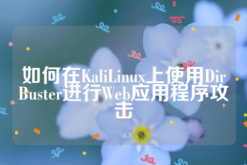 如何在KaliLinux上使用DirBuster进行Web应用程序攻击