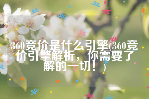 360竞价是什么引擎(360竞价引擎解析，你需要了解的一切！)