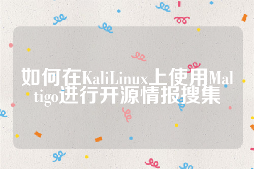 如何在KaliLinux上使用Maltigo进行开源情报搜集