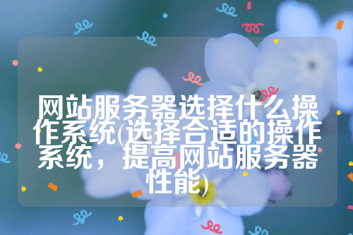 网站服务器选择什么操作系统(选择合适的操作系统，提高网站服务器性能)