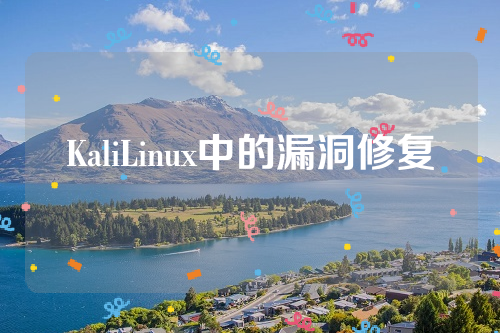 KaliLinux中的漏洞修复